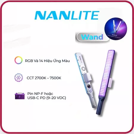 Đèn LED Cầm Tay Nanlite Wand 30W RGBW